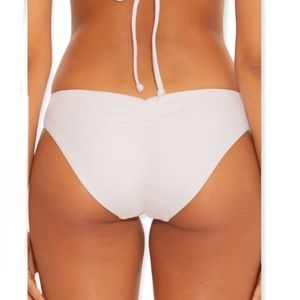 Becca Adela Fine Line Ruched Hipster Bikini Bottom